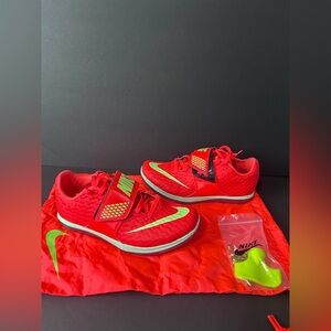 Nike High Jump Elite Field Spikes Bright Crimson FZ9636-600 Men's Size 9.5